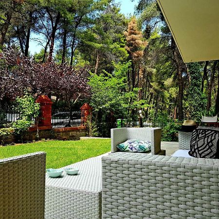 Wood And Stone Villa Sani  ภายนอก รูปภาพ